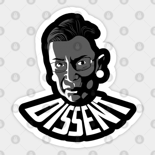 DISSENT Sticker by monkeyminion